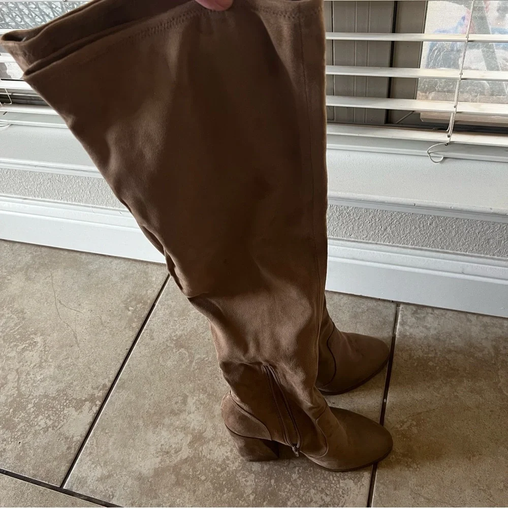 Jessica Simpson Tan Over the Knee Boots - Picture 3 of 5